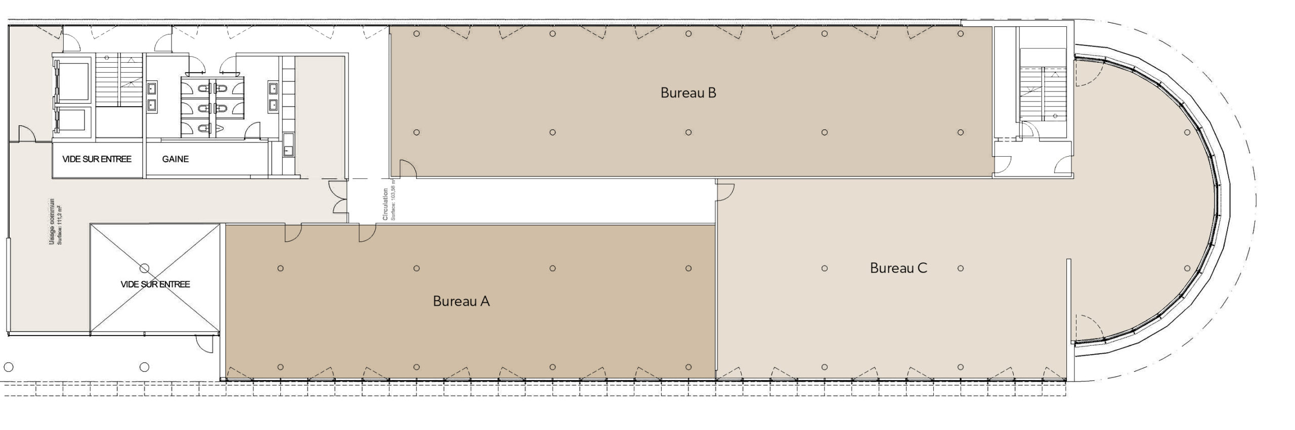 Plan lot-3, Bâtiment Rue du Caudray 2-8, Renens,